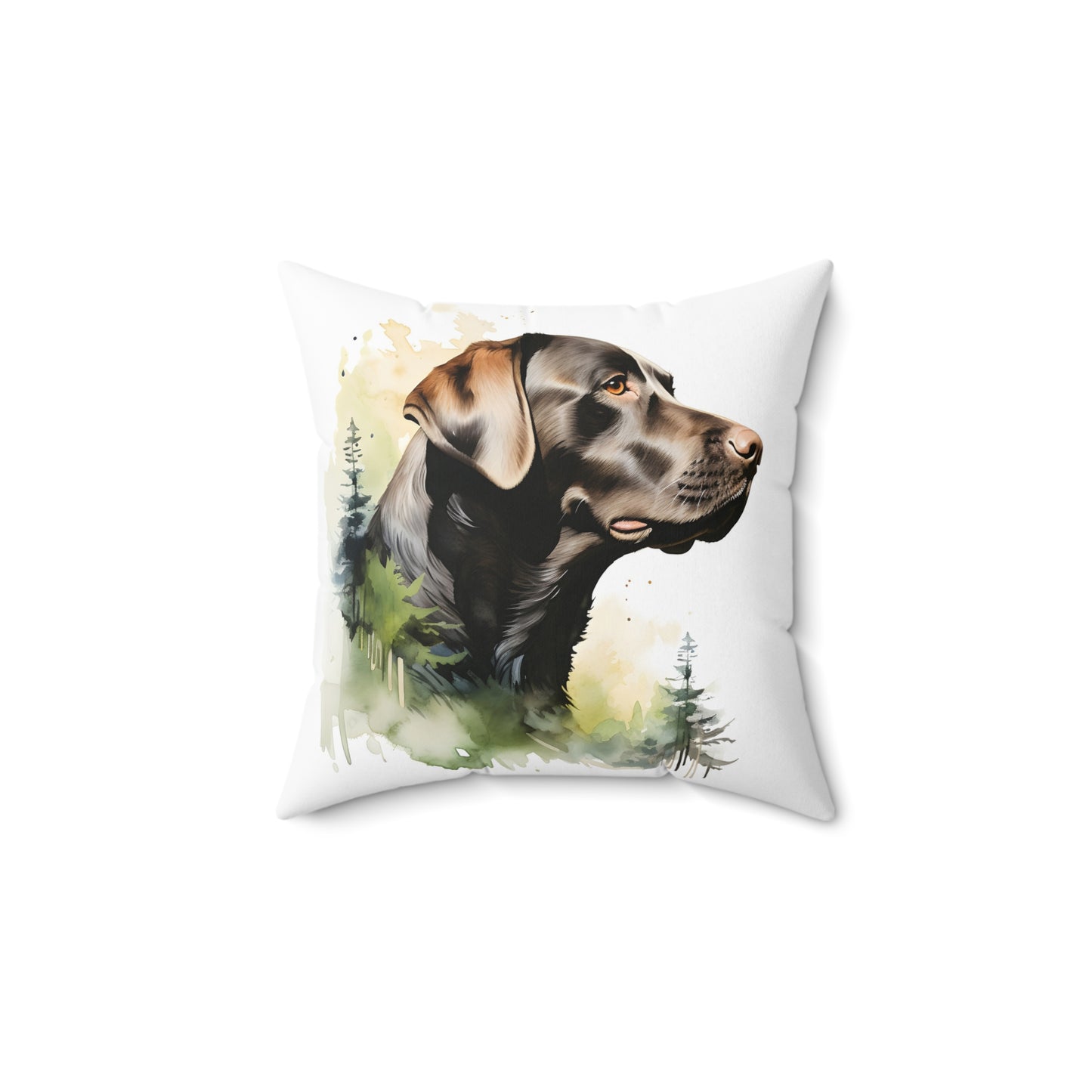 Watercolor Labrador Retriever Accent Pillow