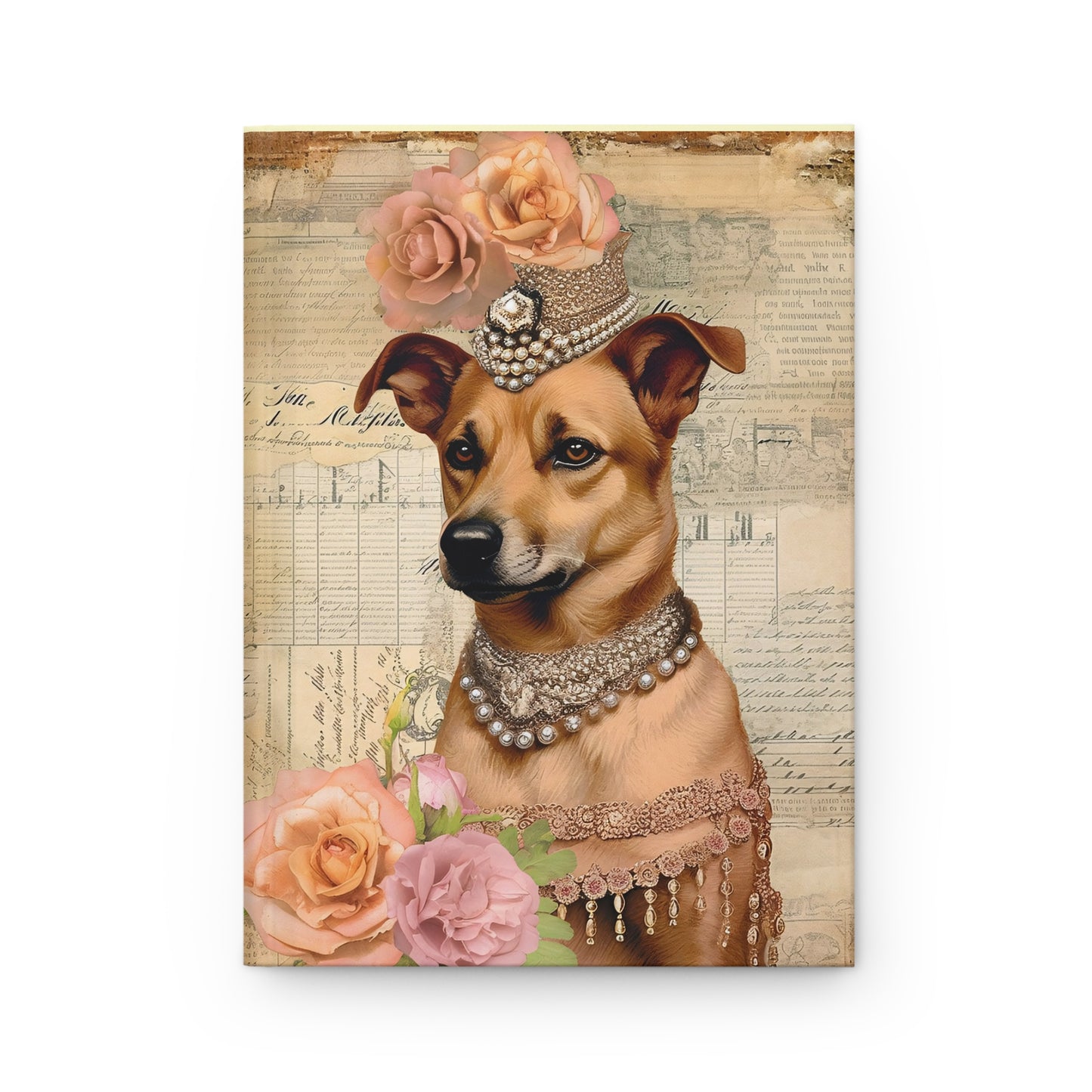 Hardcover Journal Notebook - Swanky Mutts in Jewels