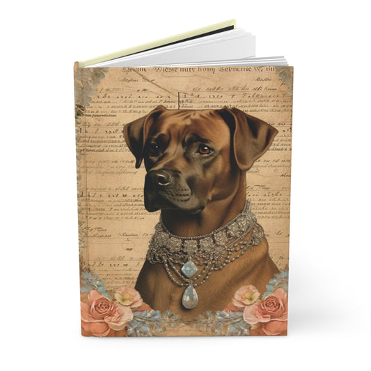 Hardcover Journal Notebook - Swanky Mutts in Jewels