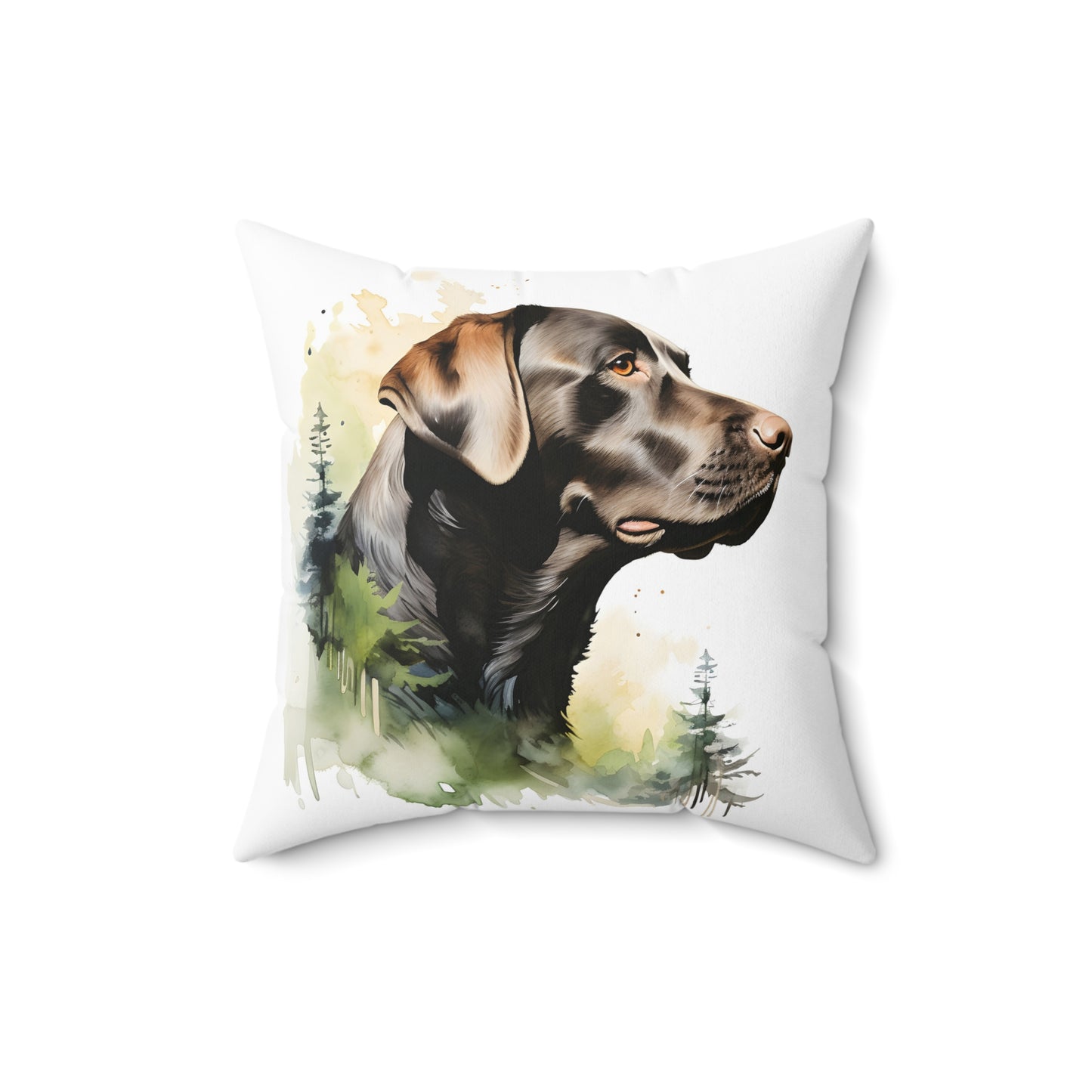 Watercolor Labrador Retriever Accent Pillow