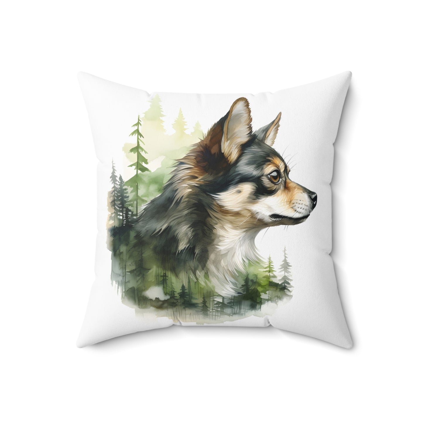 Watercolor Chihuahua Accent Pillow