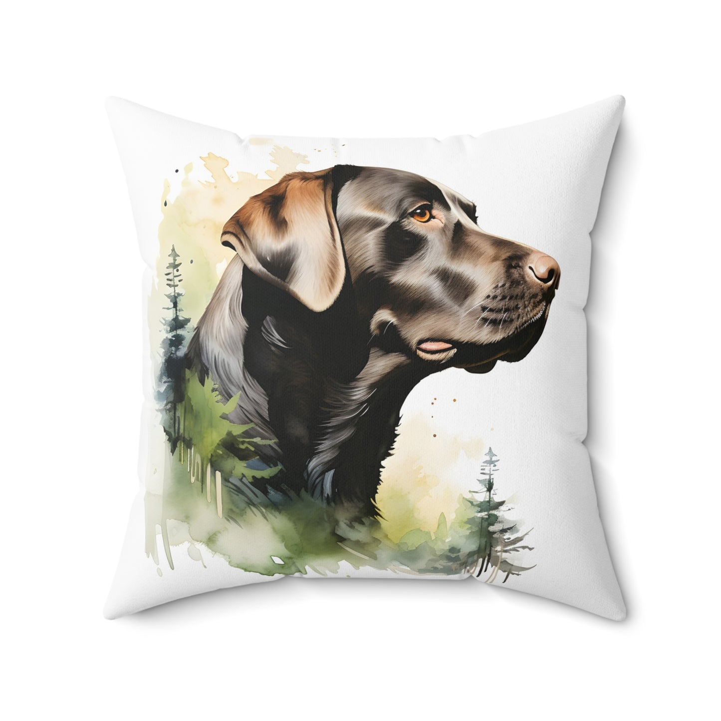 Watercolor Labrador Retriever Accent Pillow