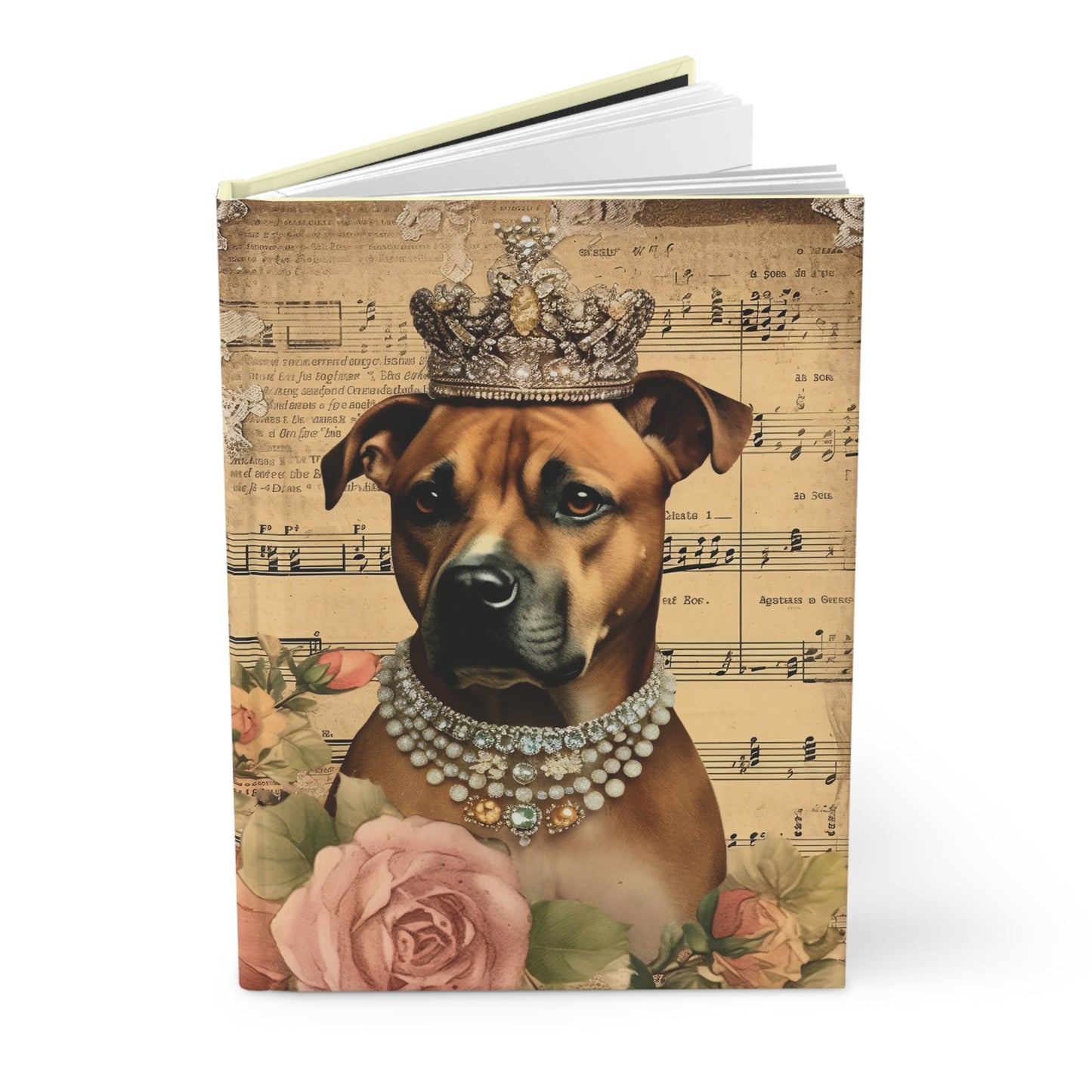 Hardcover Journal Notebook - Swanky Mutts in Jewels