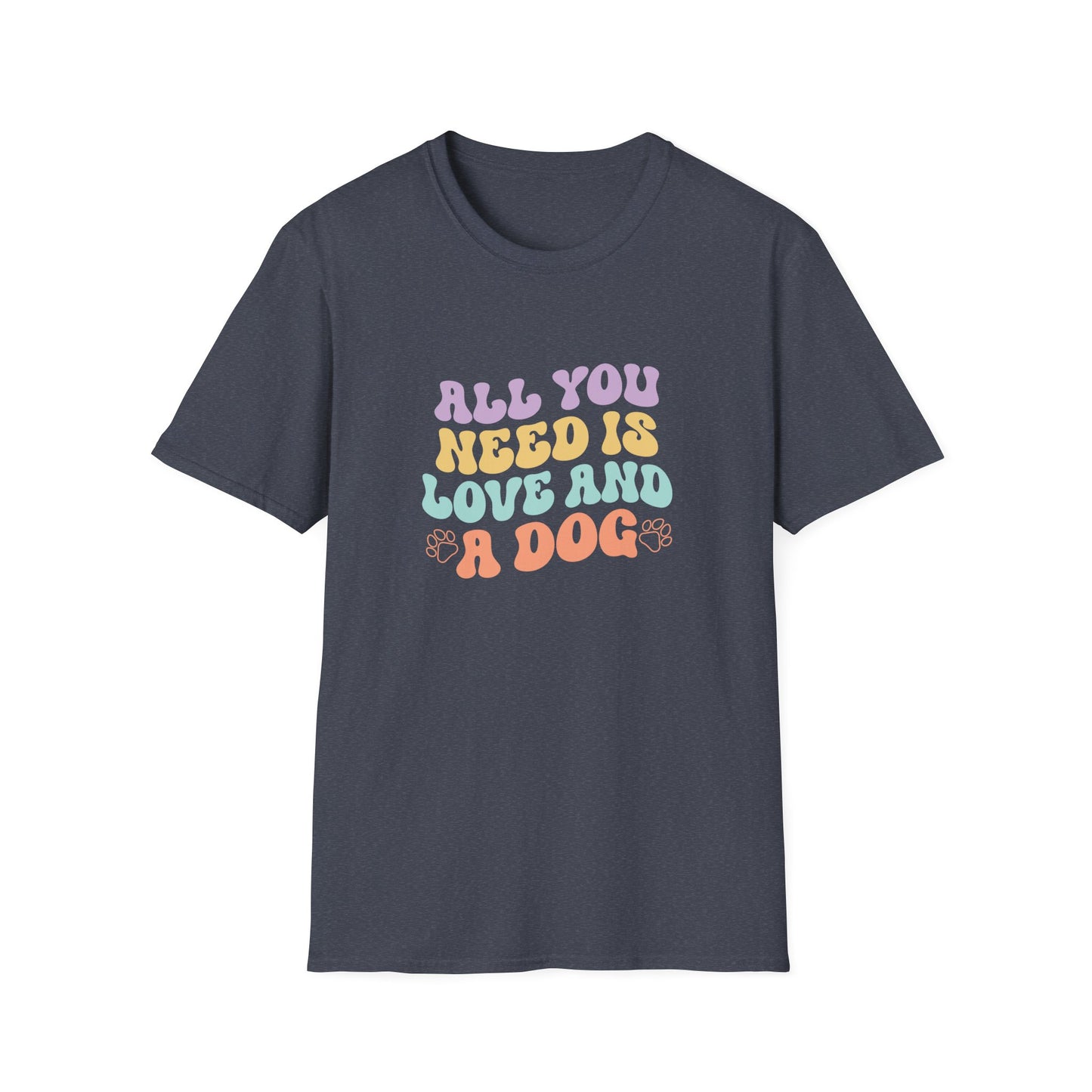 Dog Lover's Softstyle T-Shirt - All You Need is Love and a Dog