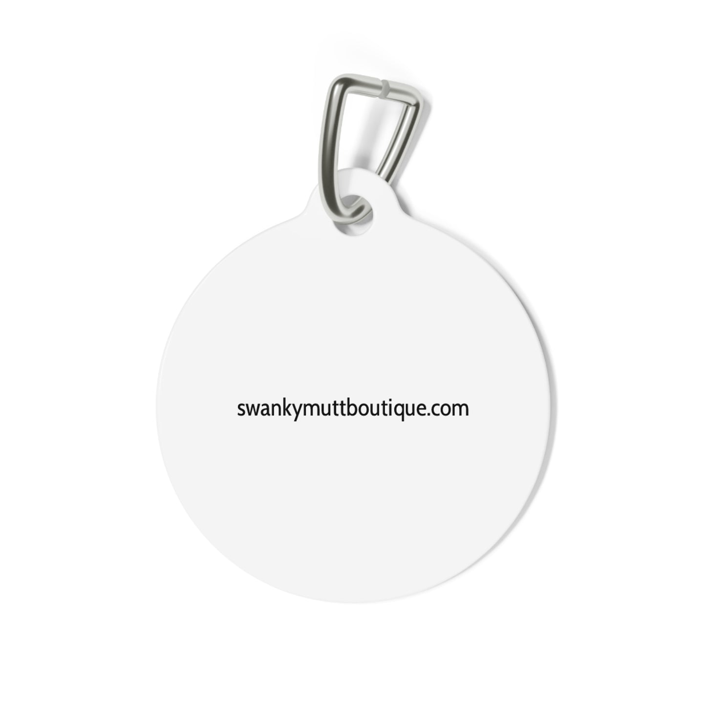 Funny Dog Tag ''Socially awkward."  (1 inch)