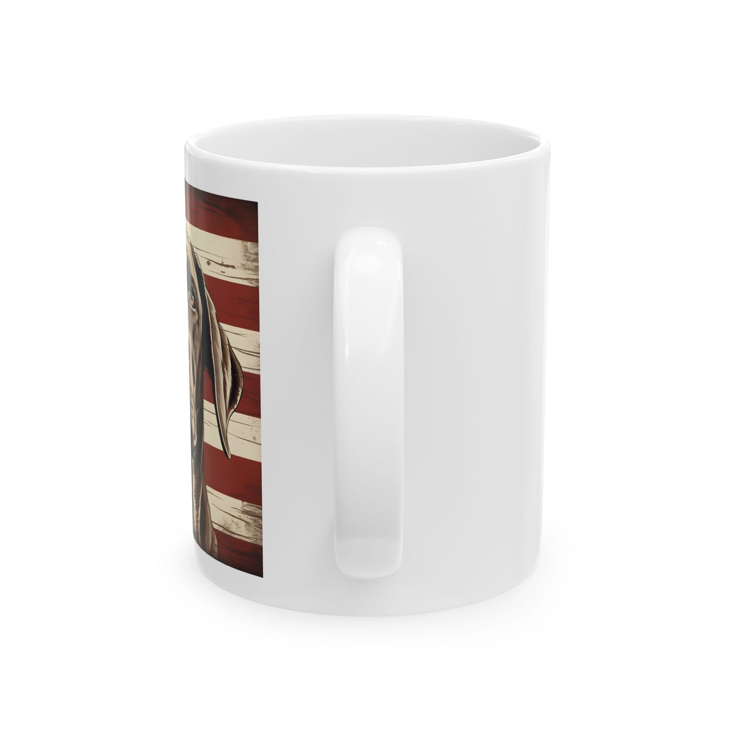 Patriotic Pointer Ceramic Mug, (11oz)