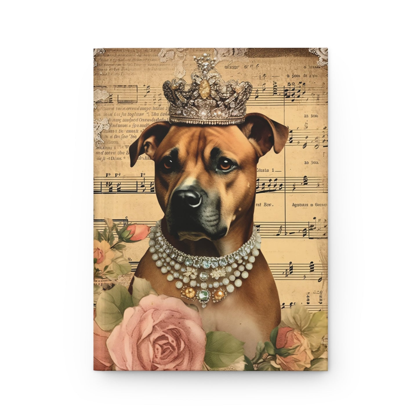 Hardcover Journal Notebook - Swanky Mutts in Jewels