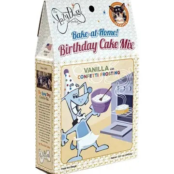 Lazy Dog Birthday Cake Mix- Vanilla with Confetti Frosting