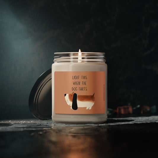 Scented Soy Candle, 9oz "Light this when the dog farts."