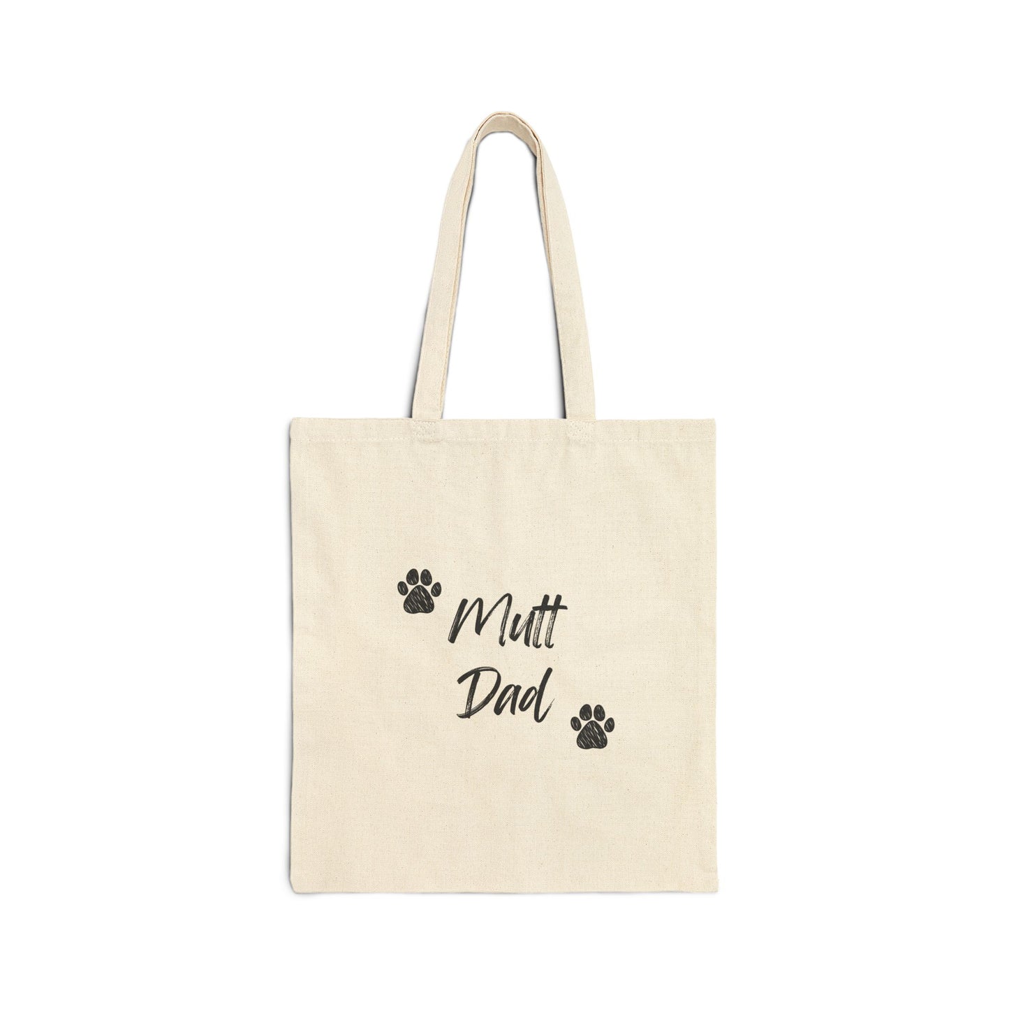 'Mutt Dad' Cotton Canvas Tote Bag