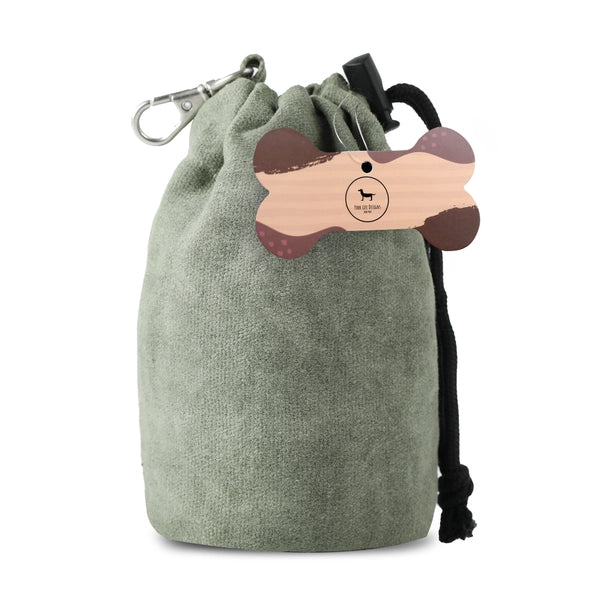 Waterproof Canvas Treat Bag with Drawstring and Carabiner