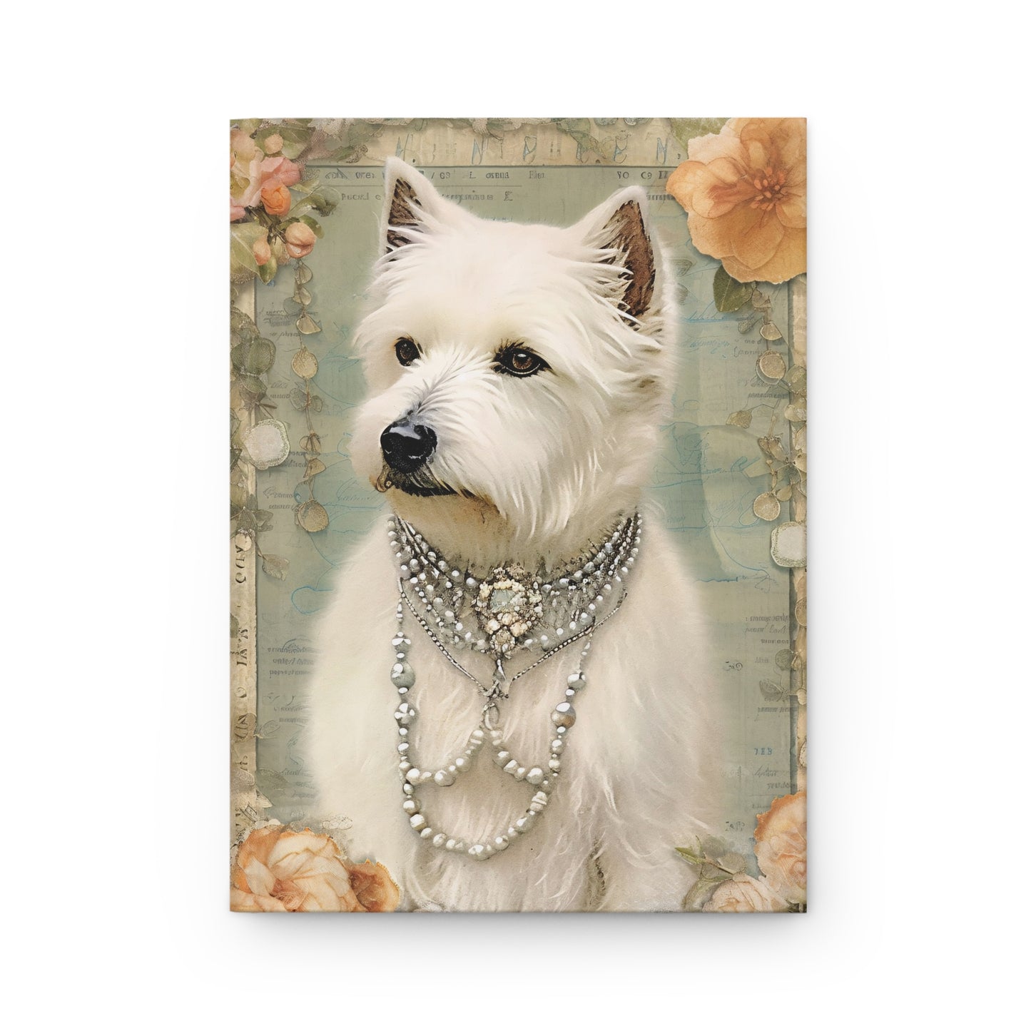 Hardcover Journal Notebook - Swanky Mutts in Jewels