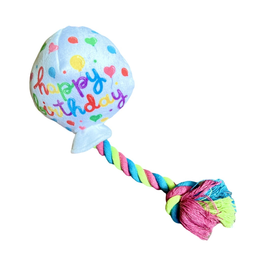 Balloon Dog Toy Plush/Rope