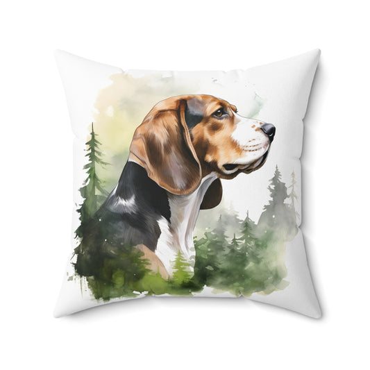 Watercolor Beagle Accent Pillow