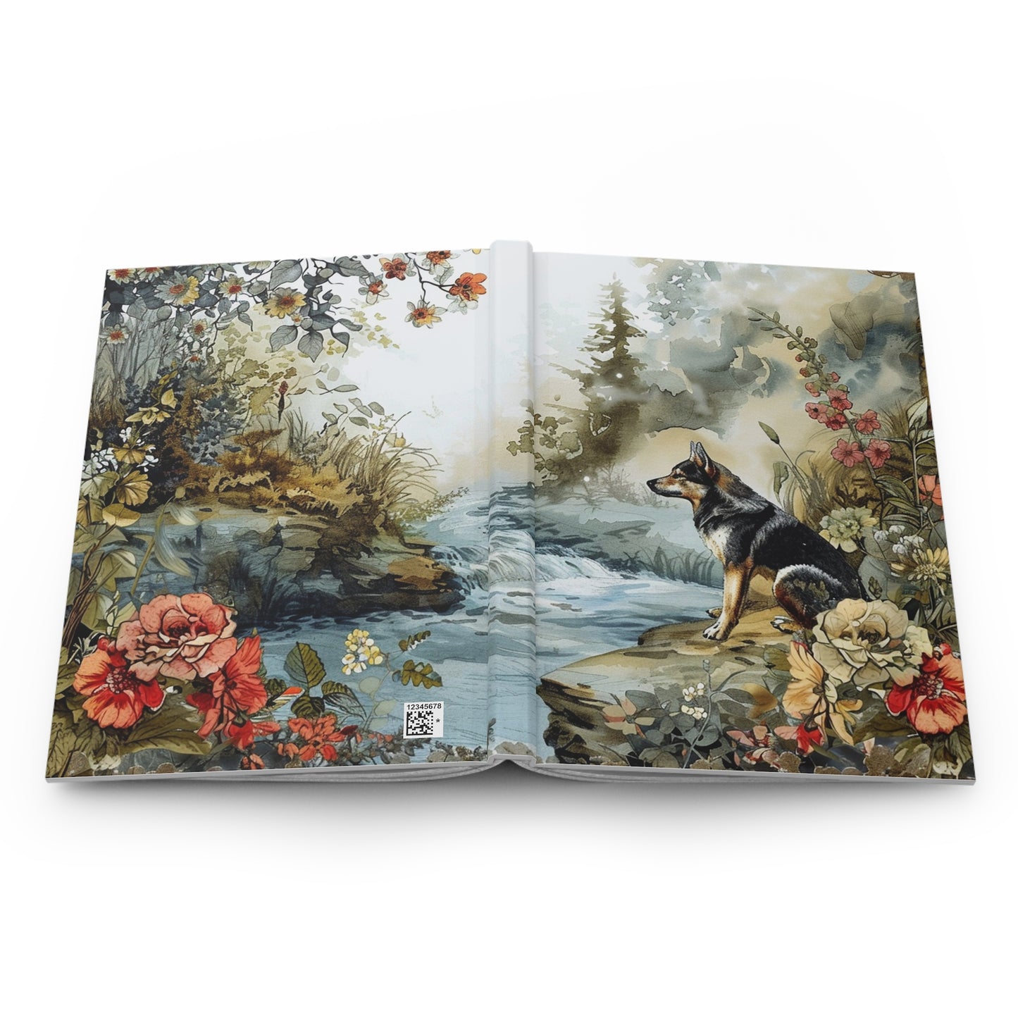 Hardcover Journal Notebook - River Dog