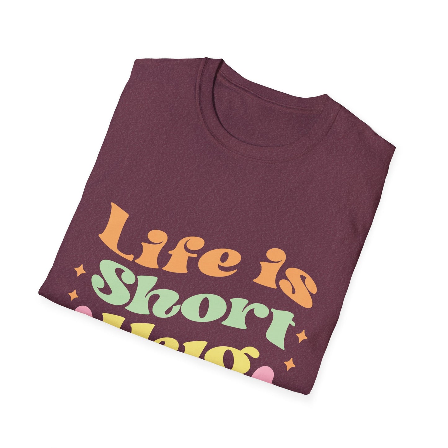 Dog Lover's Softstyle T-Shirt - Life Is Short Hug Your Dog