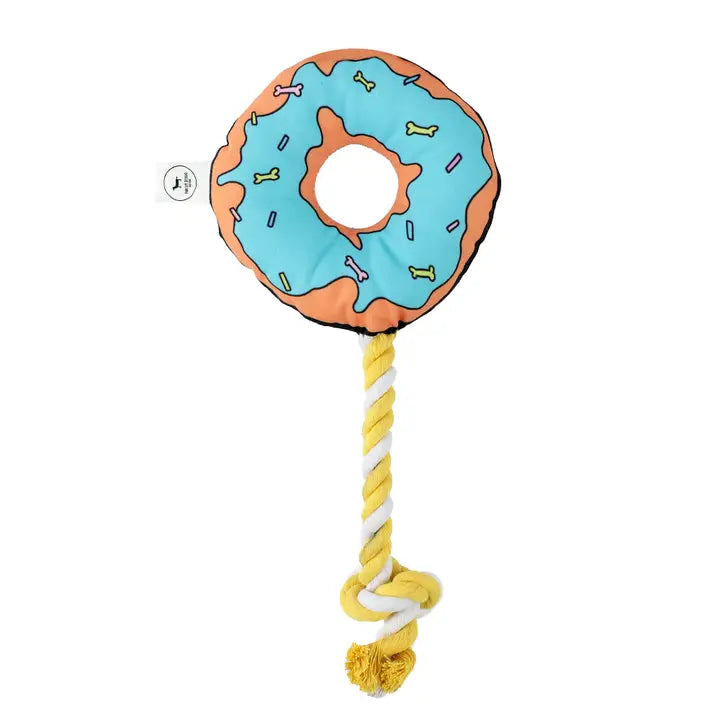 Chewy Donut with Rope Toy