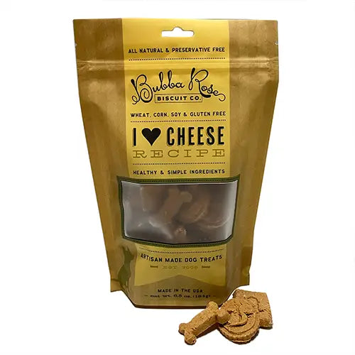 I Love Cheese Dog Biscuits by Bubba Rose Biscuit Co