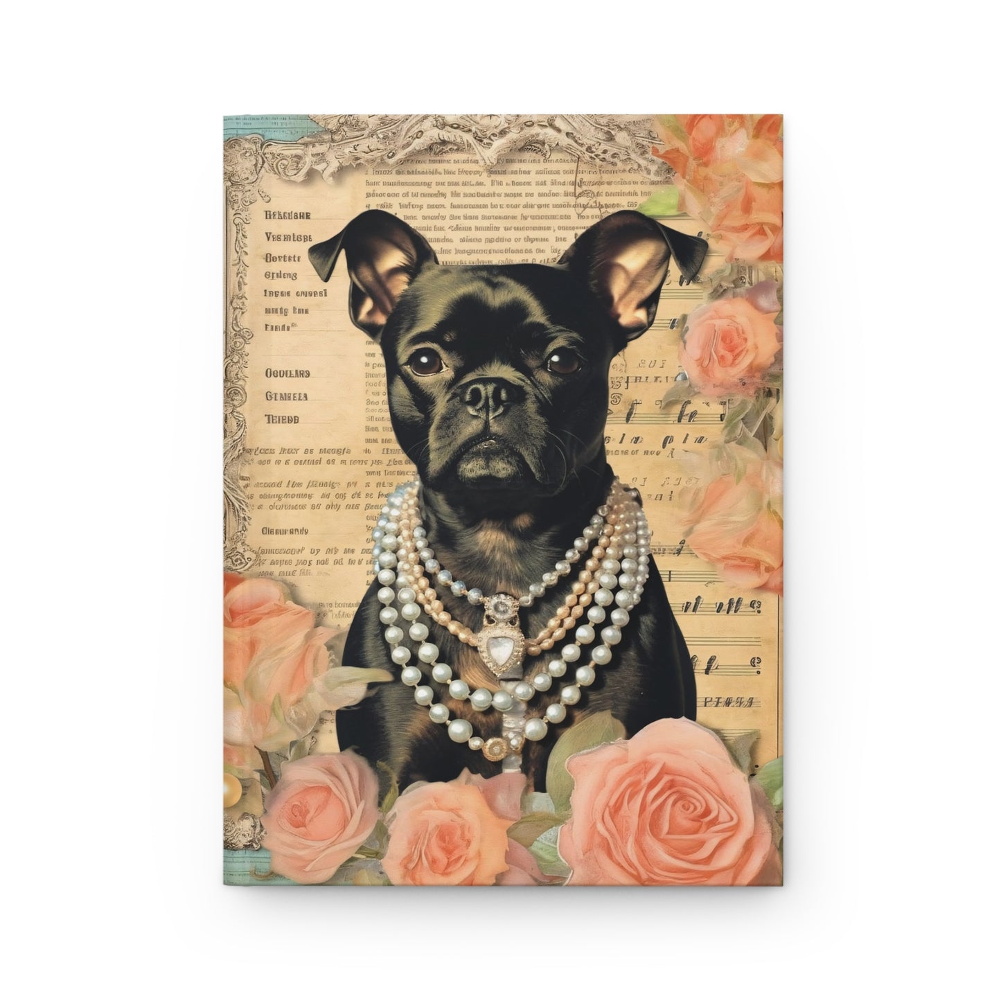 Hardcover Journal Notebook - Swanky Mutts in Jewels