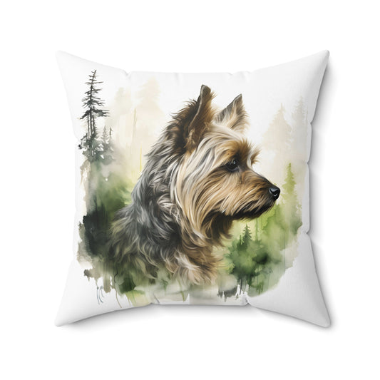 Watercolor Yorkshire Terrier Accent Pillow