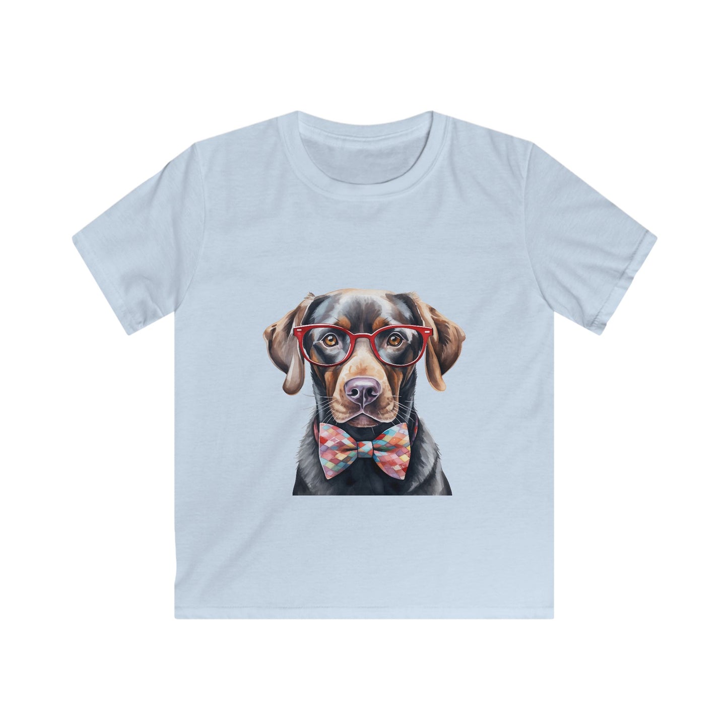 Kids Softstyle T- Shirt - Dog in Bow Tie