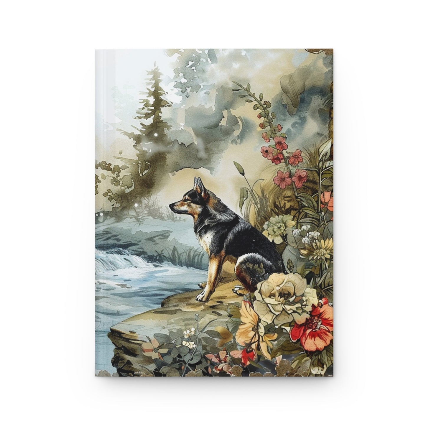 Hardcover Journal Notebook - River Dog