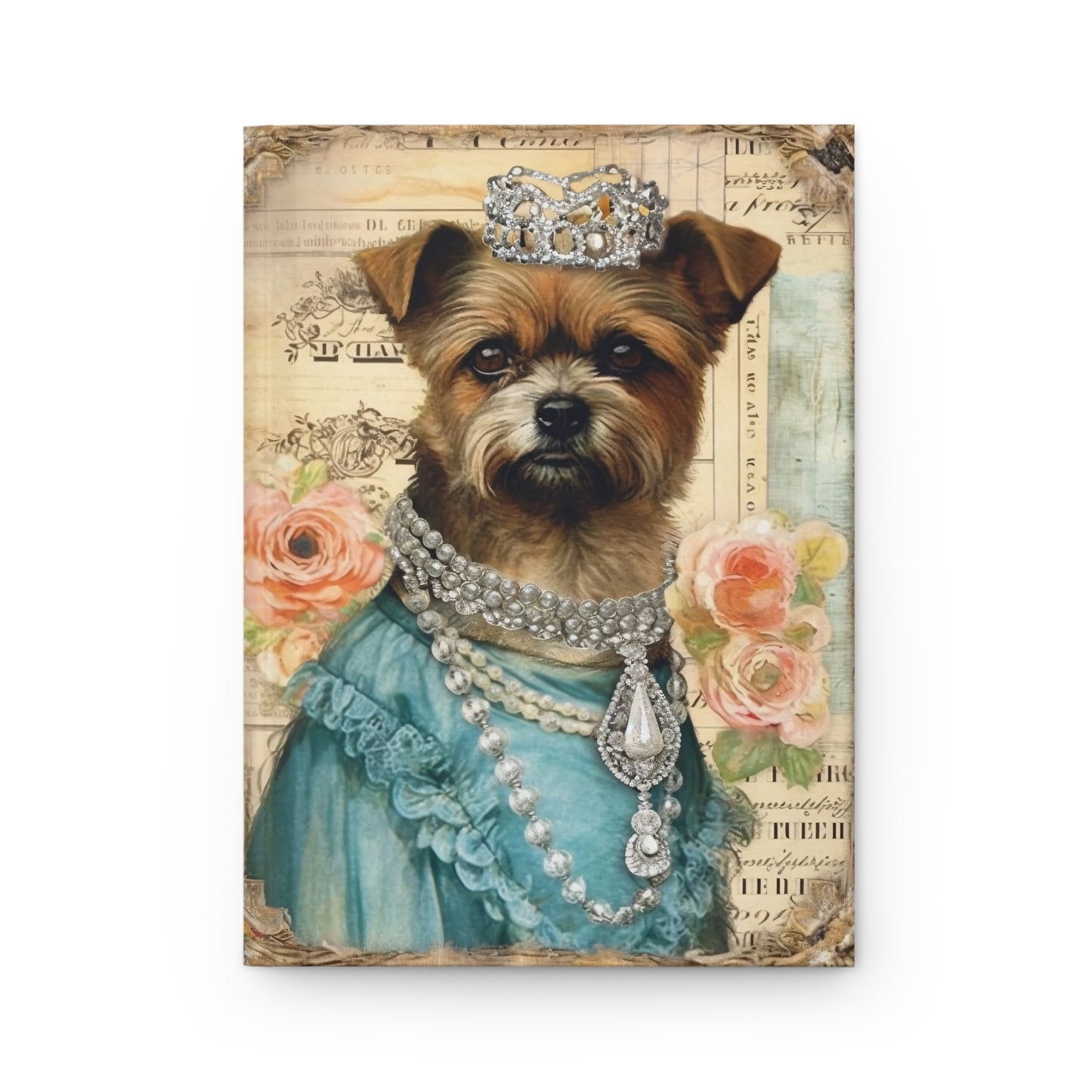 Hardcover Journal Notebook - Swanky Mutts in Jewels