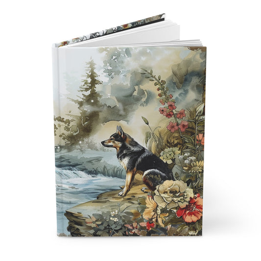 Hardcover Journal Notebook - River Dog