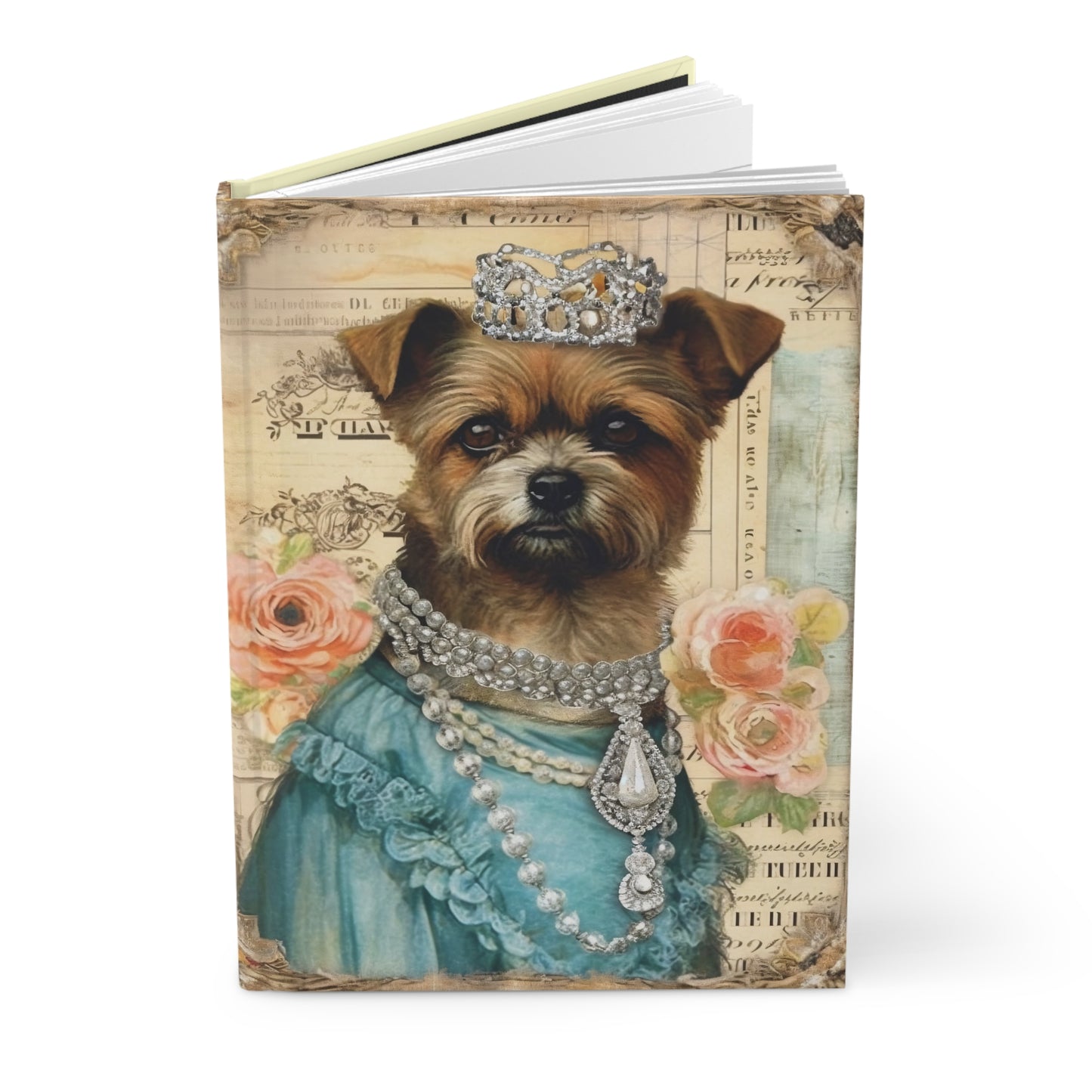 Hardcover Journal Notebook - Swanky Mutts in Jewels