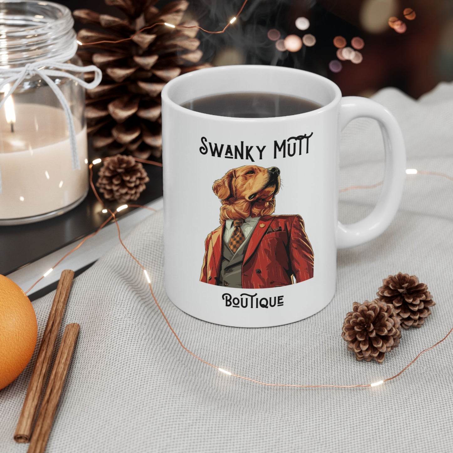 Swanky Mutt Boutique Ceramic Mug, 11oz