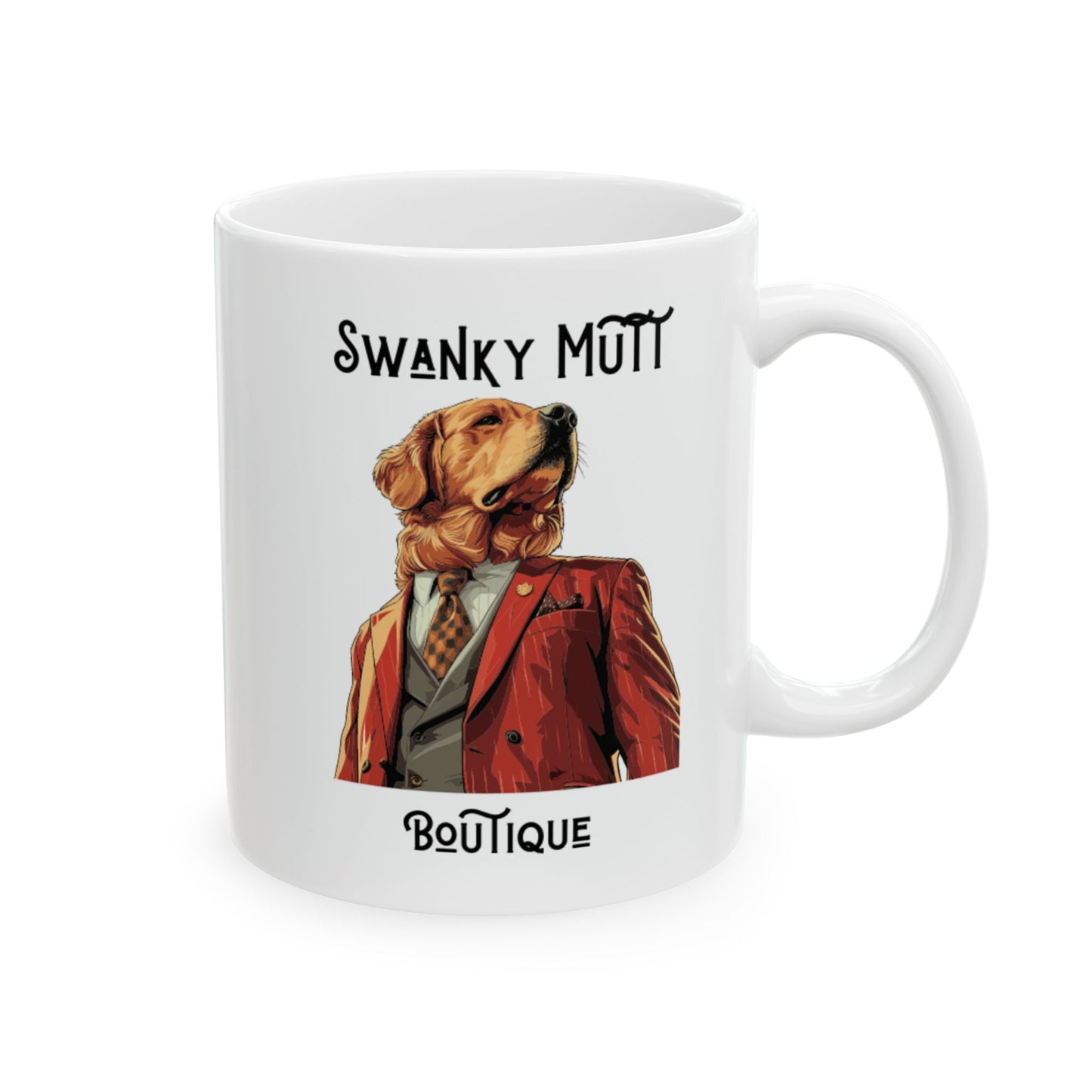 Swanky Mutt Boutique Ceramic Mug, 11oz