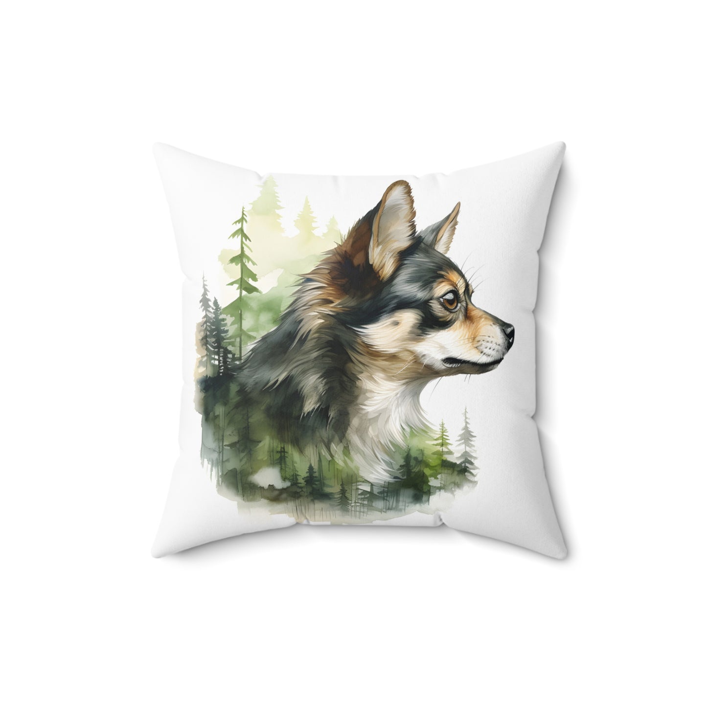 Watercolor Chihuahua Accent Pillow