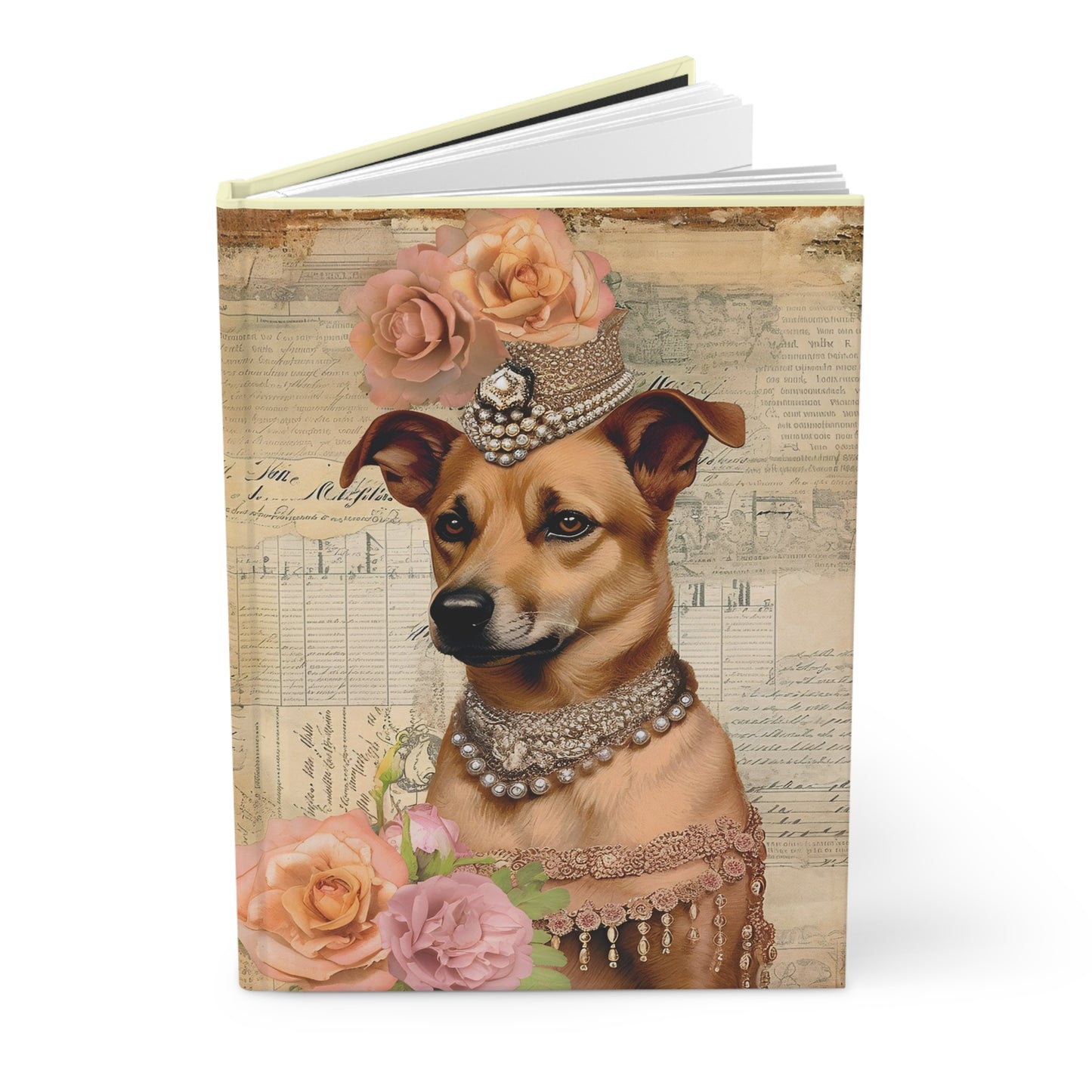 Hardcover Journal Notebook - Swanky Mutts in Jewels