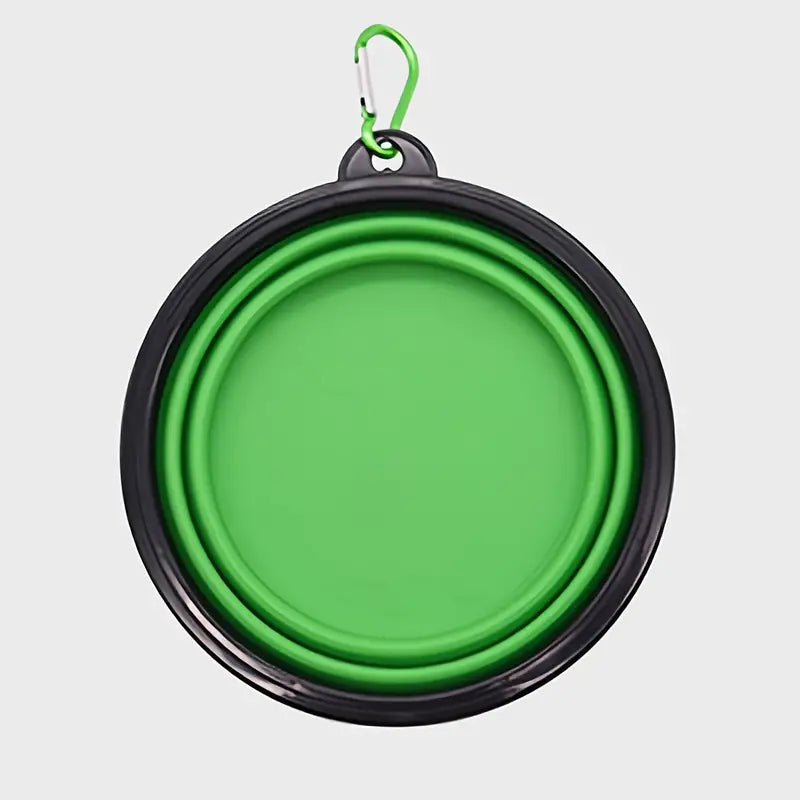 Collapsible Dog Dish with Carabiner